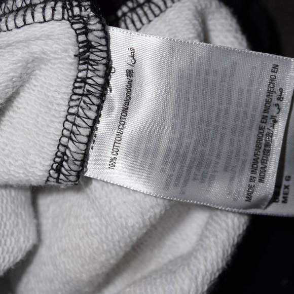 JUICY COUTURE Racer Stripe French terry sweatshirt LARGE relaxed crop B-30 - Picture 6 of 9